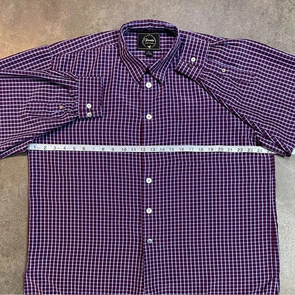 FONTE Luxury At Ease Silk Tencel Plaid Long Sleeve Button Up Shirt - Picture 6 of 9